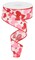 1.5" Valentine Heart Ribbon Roll – Pink Red Wired Edge (RGC199527)